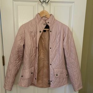 Barbour Light Pink Quilted Jacket